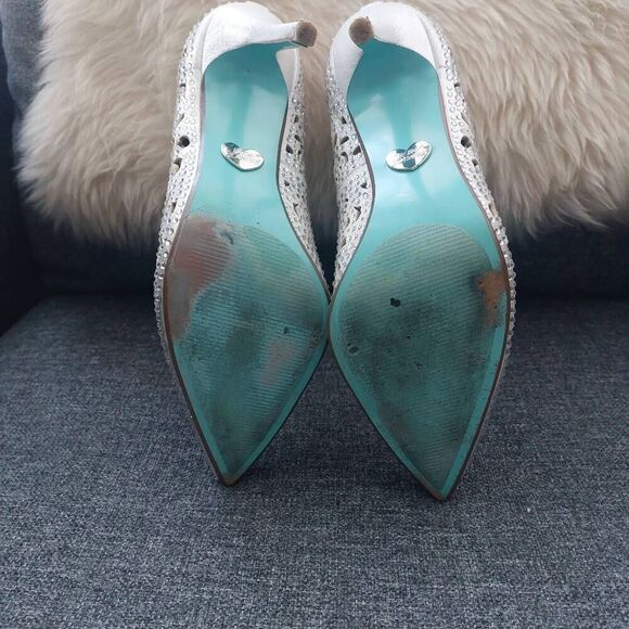Blue by Betsey Johnson  Elsa Heels Wedding Bridal Formal size 8.5 - Picture 15 of 15